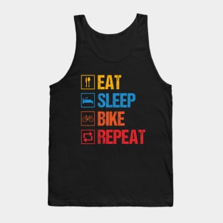 Eat Sleep Bike Repeat Tank Top